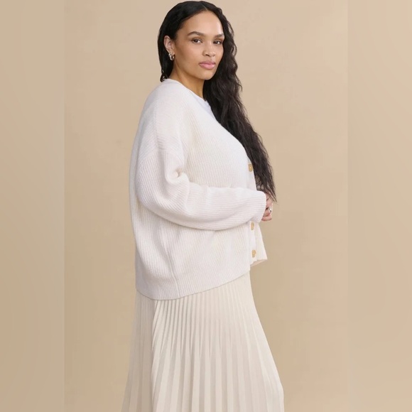 Jenni Kayne Cashmere Cocoon Knitted Button Up Cardigan Size XL - Picture 7 of 8